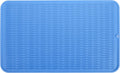 Silicone Dish Drying Mat for Multiple Usage,Easy clean,Eco-friendly,Heat-resistant Silicone Mat for Kitchen Counter or Sink,Refrigerator or Drawer Liner Lichen BlueL 3XL 28 inches x 18 inches
