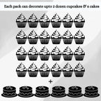 Confect Edible Galaxy Sprinkles | Sprinkles for Cakes & Cupcakes Decoration | pack of 5 Mix Black, Champagne Gold, Sliver, Grey & Golden Pearl | Vegan, Gluten-Free, Nut-Free, Soy-Free, Dairy-Free, Palm Oil-Free- 5 Oz