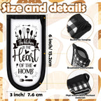 Patelai 8 Pcs Kitchen Them Cast Iron Skillet Handle Covers Heat Resistant Pan Handle Holder Sleeve Black and White Buffalo Plaid Non Slip Skillet Pot Holders Mitt for Kitchen BBQ Baking Cookware Decor