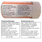 Sentovac Orange Sanding Sugar for Baking Edible Sparkling Sugar Sprinkles Coarse Sugar Crystals for Baking Topping Cake Cookie Cupcake Topper Ice Cream Decoration Supplies 3.2 OZ