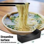 MyLifeUNIT Stainless Steel Chopsticks Rest, Knife Rest and Chopsticks Holder, Set of 4 (Black)