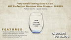Custom Stemless Wine Glasses by ARC 5.5 oz. Set of 50, Personalized Bulk Pack - Perfect for Hotel, Bar, Restaurant or Lounge - Blue