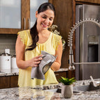 Microfiber Wholesale Dish Cloths | Scrubs & Cleans: Dishes, Sinks, Counters, Stove Tops | Easy Rinsing | Machine Washable | 4 Pack (Size 10" x 10")