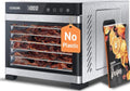 COSORI Food Dehydrator, Bigger Than 7 Trays With Large 6.5" Drying Space, 600W Power Saves More Time Than 480W, 165°F Dehydrated Dryer for Jerky, Dog Treats, Herbs, Meat, Fruit, and Yogurt, Silver