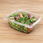 Karat 200 Count Clear PET Hinged Deli Take Out Containers - 32 oz Plastic Clamshell Food Containers, Disposable Square to Go Boxes, Ideal for Pasta Salads, Fruit, Deli Sides and More, FP-HDC32