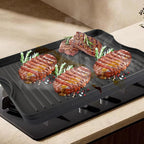 15.5" x 13.5" Reversible Cast Iron Griddle for Camp Chef 2-Burner Stove, Flat Griddle Plate for Camp Chef Single Burner, Explorer 2/3-Burner & Most Outdoor Charcoal,Camping Stove,Propane,Gas Grill