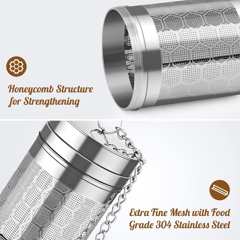 Tea Infusers for Loose Tea (1 Pack), 18/8 Stainless Steel Tea Strainer, Extra Fine Mesh Tea Diffuser for Brewing Tea, Spices & Seasoning