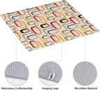 Mid Century Modern Retro Dish Drying Mat for Kitchen Counter Washable Absorbent Reversible Microfiber Vintage Decorative Drying Pad Kitchen Accessories 16x18 Inch