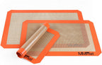 Silicone Baking Mat - Best German Silicone - Non Slip Silicone Baking Sheet, Non Stick Reusable Silicone Mats for Baking, Oven Liner, Counter Mat - Half + Medium + Quarter Baking Sheets Set