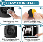 Appliance Sliders for Kitchen Appliances 24 PCS Self-Adhesive Small Accessories Hacks Easy to MovIing & Space Saving Kitchen Must Have Gadgets