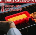 Anaeat Mini Reusable Silicone Bread Pan Set of 3, Non-Stick and Flexible, Safe and Environment Friendly, Multi-Purpose, Easy to Use and Clean, Brand Quality Guarantee