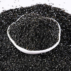 Kasvan Sanding Sugar Sprinkles - Edible Sugar Crystals, Baking Cake Decorations, Ice Cream Toppings cupcake Decorating, Wedding Party Chirstmas Supplies, 85g/3.2oz (Black)