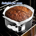 6 Inch Non Stick Spring form Pan with Stainless Steel Spring Buckles,Round Carbon Steel Cake Mold with Removable Bottom for Baking Kitchens and Restaurants (6)
