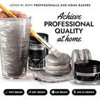 MONÉGASQUE Silver Edible Glitter for Drinks 15g – Edible Glitter for Cakes & Cocktails - Halloween Drink Decorations Shimmer - Silver Luster Dust for Cocktail, Cake Decorating, Food Decorations Spray