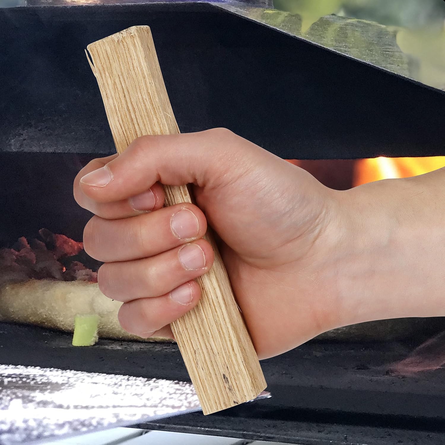 Mini Pizza Oven Wood 6 Inch Firewood Pizza Logs Naturally Cured White Oak Hardwood for Portable Wood Pizza Ovens 790 Cubic Inches, Approximately 12-14lbs