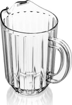 New Star Foodservice 46106 Resturant-Grade Polycarbonate Plastic Water Pitcher, 60 oz, Clear