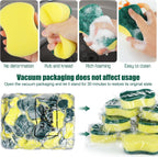Tanlade 60 Pcs Individually Wrapped Sponges Kitchen Bulk Non Scratch Scouring Sponges for Dishes Household Cleaning Travel Apartments Hotel Car