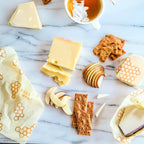 Bee's Wrap Beeswax Wraps for Food - Honeycomb Cut to Size 14x52" Wax Paper Roll - Made in USA Reusable Waxed Paper & Bowl Covers - Organic & Eco-Friendly Alternative to Aluminum Foil & Plastic Wrap