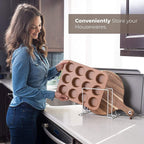 Stock Your Home White (2 Pack) Steel Baking Pan Organizer Rack for Cabinet or Counter, Holder for Kitchen Cutting Boards, Pot Lids, or Cookie Sheets - Rust Proof Wire, Drying Storage