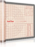 Pastry Baking Mat 28x20 Inch - Larger Silicone Baking Pastry Mat for Rolling Dough,Non Silp Silicon Dough Sheet Mat with Measurement,Perfect for Making Pie,Pizza