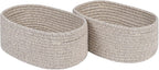 CubesLand Small Storage Baskets for Shelf,Cube Organizer Basket Bin,Woven Baskets for Shelves,Soft Toys Storage Basket,Baby Nursery Basket Bin,Home Decor 12 x 8 x 5.11 inches Light Brown