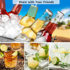 Ice Cube Trays Set of 2, Easy Release 15 Flexible Silicone Ice Cube Molds with Removable Lid Reusable Freezer Ice Trays Stackable for Whiskey, Baby Food, BPA Free (SNOW GRAY)