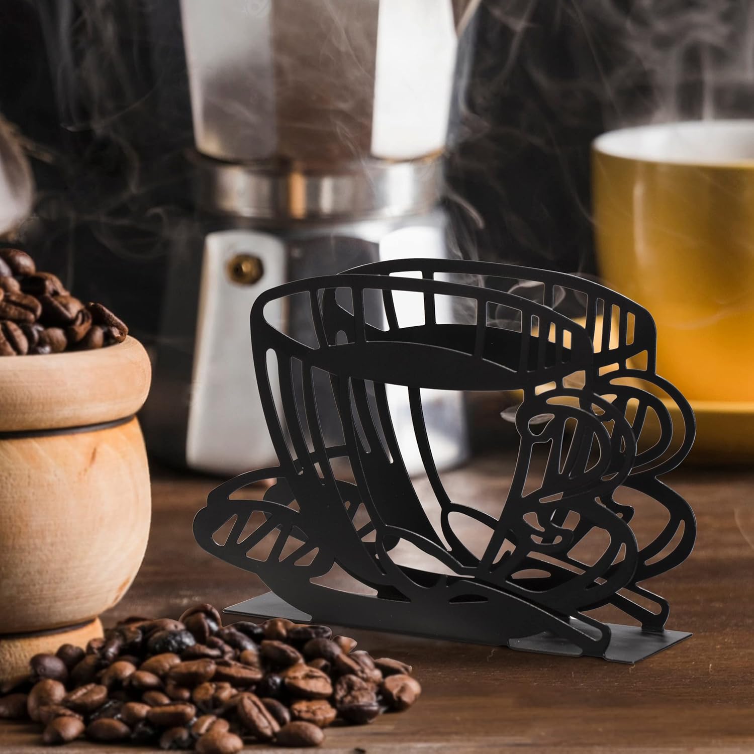 1 PCS Coffee Filter Holder,Coffee Paper Storage Rack Coffee Filter Paper Container Stand for Fan-shaped,T-shaped,Square-shaped Over Paper Filters,Good for Home Kitchen Restaurant Picnic Party wedding