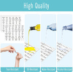 Hebayy 612 All Caps Minimalist Pantry Food Labels, Herb Spice Seasoning Oil Stickers, Plus 51 Blank Ones, Waterproof, Oil & Tear Resistant, No Residue, Expand Version for Kitchen Containers Jars