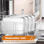 E-far Small Baking Sheet Set of 4, 10.5”x8.3” Stainless Steel Cookie Sheets Pans, Compact Non-toxic Metal Toaster Oven Trays for Cake, Healthy & Rust Free, Mirror Finish & Dishwasher Safe