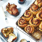 3-Pack Roasting Pan Set, Nonstick Baking Tray, Rectangular Bakeware for Oven, Non-Toxic Coating and Durable Quality (Champagne Gold)