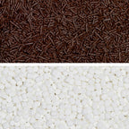 Fancy Sprinkles Limited Edition Fall Season Gimme S'more Sprinkle Set featuring Chololate Jimmies and Mini Marshmallows For Dessert Decorating, Smores and Hot Chocolate (0.50c)