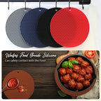 Joyhalo Trivets for Hot Dishes - Hot Pads for Kitchen, Silicone Pot Holders for Hot Pots and Pans, Silicone Mats for Kitchen Countertops, Table, Flexible Easy to Wash and Dry, Brown