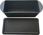 Cast Iron Bread Loaf Pan with Lid - 11x5 Inch Heavy Duty Dutch Oven for Sourdough Baking & Artisan Bread Pre-Seasoned Sandwich, 3 Quart Nonstick Loaf Pan for Home Kitchen Restaurant