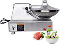 TECHTONGDA 110V Commercial Food Processor Electric Food Cutter Meat Vegetable Chopper Grinder Machine with 5.5L Capacity for Vegetables Fruits Meat Grains Peanut Ginger Garlic