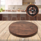 9-inch Lazy Susan Organizers, ACIAZAAZ Lazy Susan Turntable for Cabinet, Kitchen Turntable Storage for Table, Countertop, Pantry