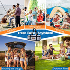 Chilled Divided Serving Tray Snackle Box Container with Ice Pack Bonus Insulated Bag 2 Dip Containers Summer Beach Essentials for Charcuterie Snack Road Trip Picnic Family Party Keep Food Fresh