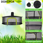 1 Layer Herb Drying Rack, Herb Drying Rack Hanging Mesh, Foldable Bud Drying Net with U-Shaped Zipper, Hooks, for Drying Herbs Plants, Flowers, Fruits, Food, Camping (1 Layer-23.62'')