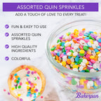 Bakerpan Quins Sprinkles for Cake Decorating - 4 Ounces - Silver Edible Confetti Sprinkles for Cupcakes, Ice Cream, Cookies, Cakes (Made in USA)