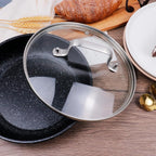 Antrader Tempered Glass Lid,12" Glass Covers for Pots,Pans and Skillets,1Set,Clear