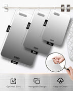Titanium Cutting Board, 100% Pure Titanium Cutting Boards For Kitchen, Best Non Toxic titanium chopping board, Dishwasher safe, Hygiene and Durability for Meat, Fruit, and Vegetables (10.2L*6.3W)