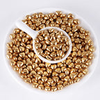 Kasvan Gold Heart Shapes Sprinkles - Edible Candy Pearls 100g/3.58 Oz, Mix Size, Baking Cake Decorations, Ice Cream Toppings and Cookie Decorating, Wedding Party Chirstmas Supplies (Gold)