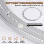 18 Inch Lazy Susan Heavy-Duty Aluminium Alloy Rotating Bearing Lazy Susan Hardware- Mute Bearing Turntable Ring Hardware for Dining and DIY Furniture (Capacity up to 550lb)