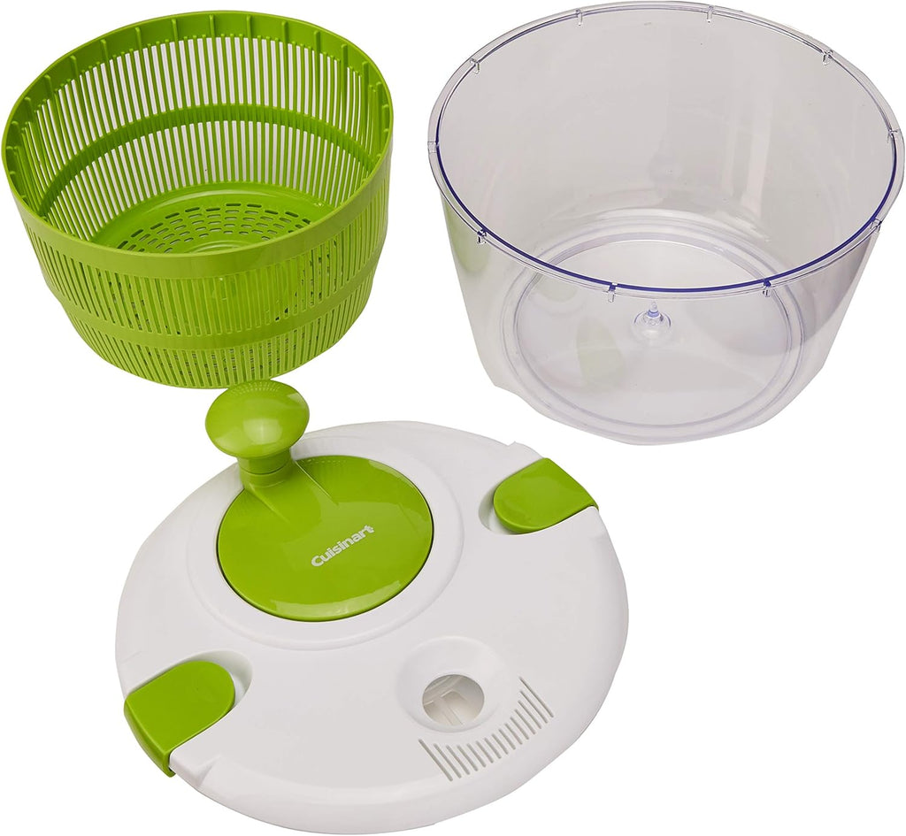 Cuisinart DLC-2APK Mini-Prep Plus Food Processor, 24 Ounce, Pink & Salad Spinner, White, SAS Large 5-Quart, CTG-00-SAS