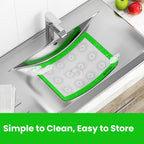 HOTPOP | Reusable Macaron Cookie Sheet, Non Stick Baking Mats, 0.75mm (2 Half Sheets , 2 Quarter Sheets), Set of 4