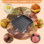 Universal Flat Top Griddle, Cast Iron BBQ Griddle for Electric/Gas/Charcoal Grill/Stove, 18.6 x14" Griddle Inserts for Weber Charbroil Camp Chef,Nonstick Coating Cooking Skillet Pan for Outdoor