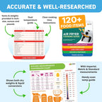 Air Fryer Cheat Sheet & Kitchen Conversion Chart Magnets - Set of Air Fryer Cooking Guide Booklet & Measurements Conversion Chart - Air Fryer Baking Kitchen Accessories - Kitchen Gifts Gadgets 2025