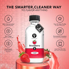 Dolce Flav Strawberry Extract 8 oz – Kosher, Sugar-Free, Concentrated Berry Flavor for Candy, Chocolates & Desserts, Includes Measured Dropper