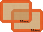 Silicone Baking Mats - Best German Silicone - Non Slip Silicone Baking Sheet, Non Stick Reusable Silicone Mats for Baking, Oven Liner, Counter Mat - 2 Toaster Oven Size Baking Mats