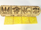 Embossing Rolling Pin SPRING FLOWERS with 16 different spring flowers by Algis Crafts