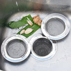 2PCS Kitchen Sink Strainer-Stainless Steel Mesh Drain Strainer,Large Wide Rim 4.5" Diameter